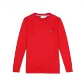lacoste vintage sweat pull pullover red long sing color